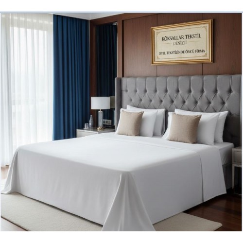 Otel çarşafı Tek kişilik 200x280cm 59 pamuk polyester tel akfil kumaş